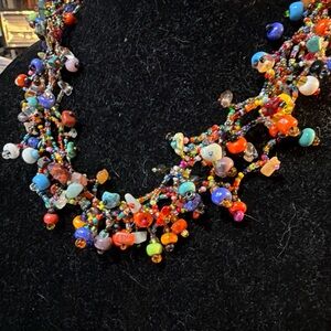 Vibrant Multicolor Beaded Necklace